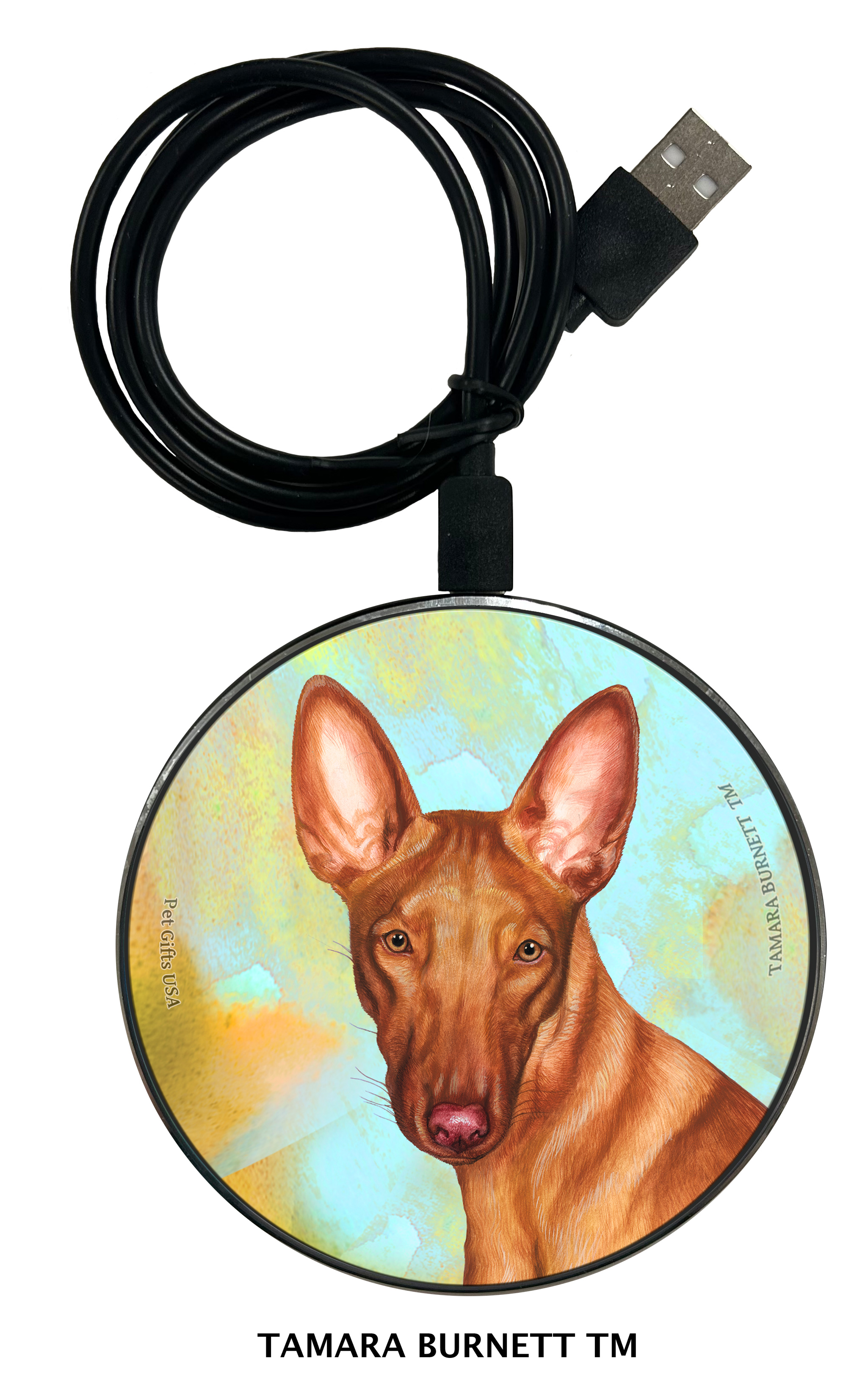 An image of product 29927 - Pharaoh Hound - Zoomies Phone Charger